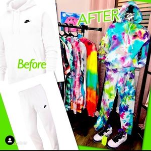 Custom Tie Dye  Nike Sweatsuit